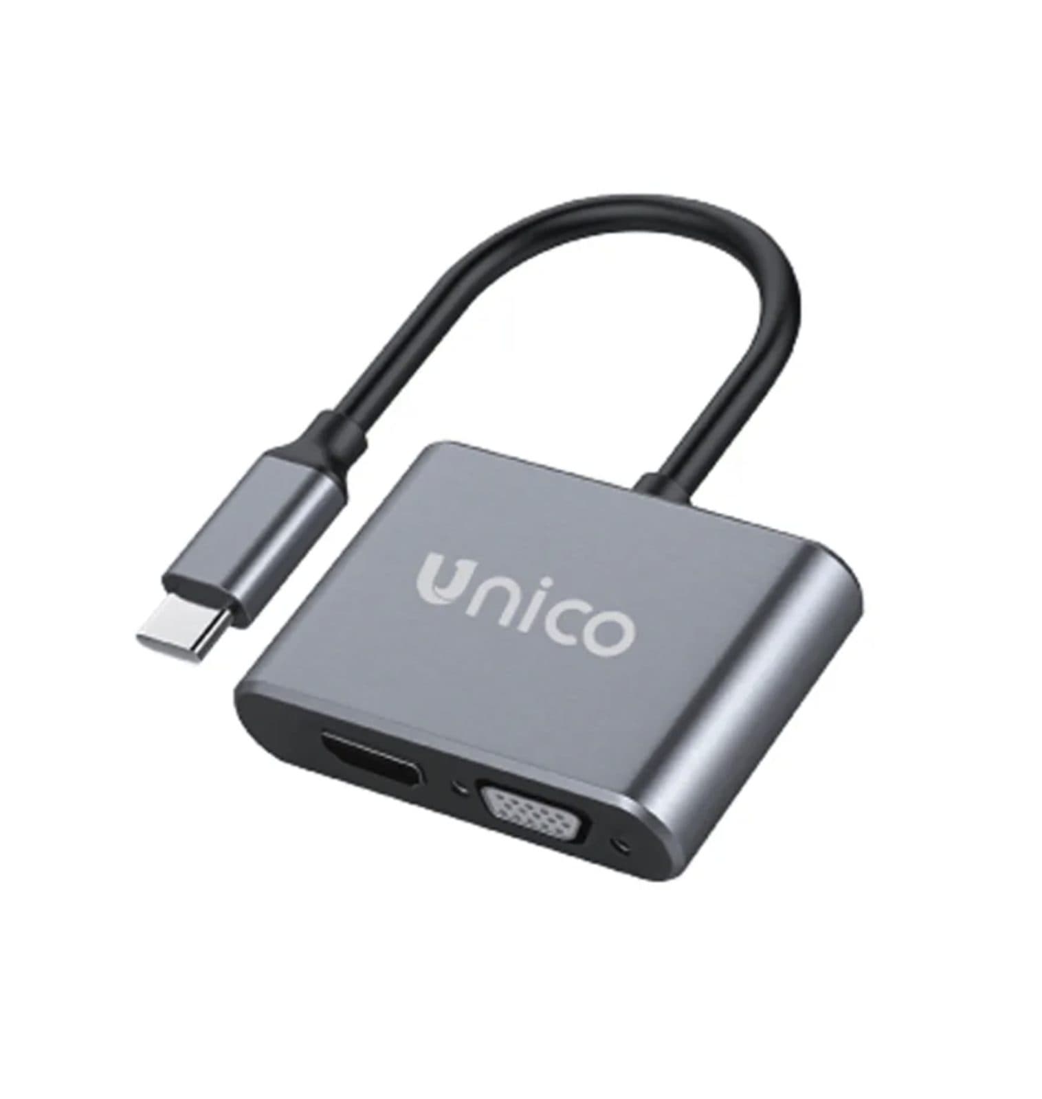 Adattatore USB-C a HDMI VGA - Unico AD 0245