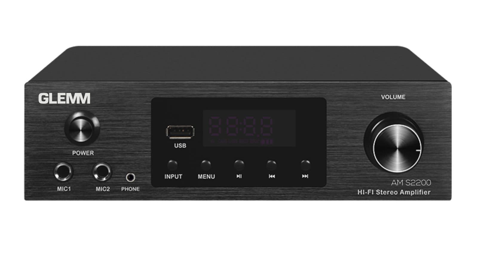 Mini amplificatore stereo 2 x 200W - Glemm AM S2200