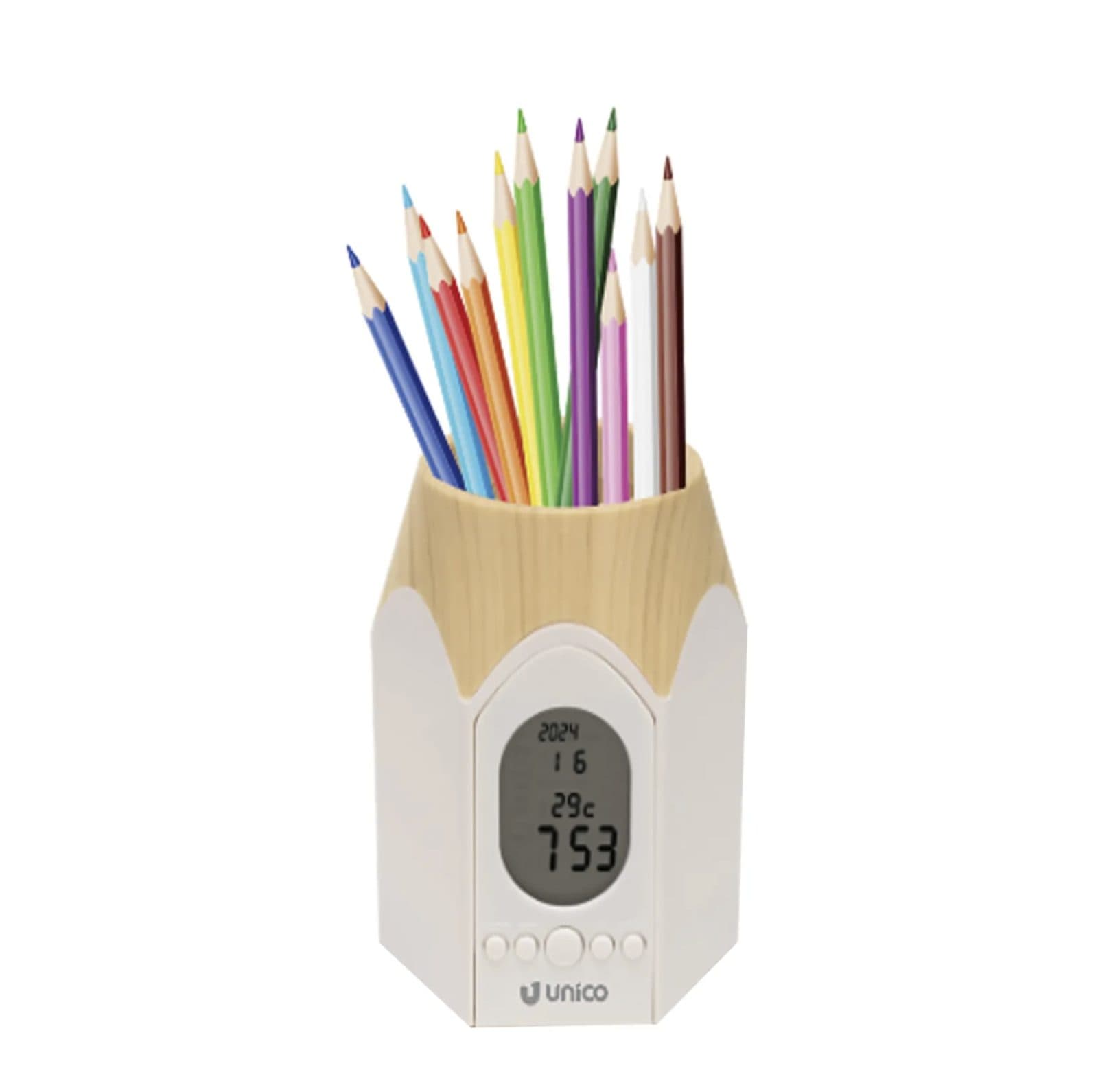Portapenne con sveglia - Unico CK 5047