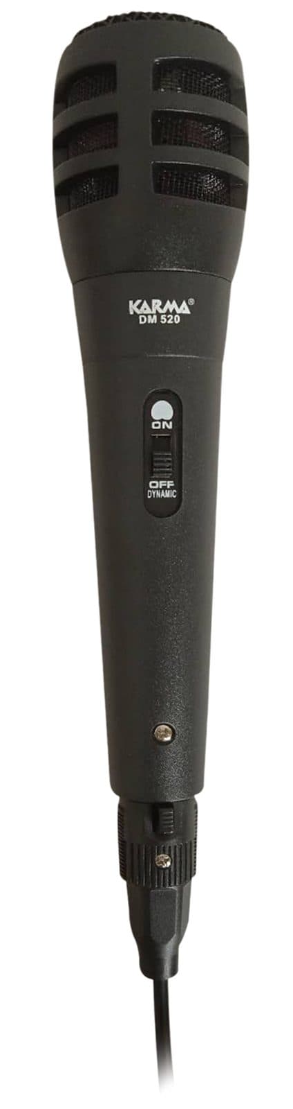 Microfono dinamico con cavo 3m, connettori Jack 6.3mm/XLR F - Karma DM 520