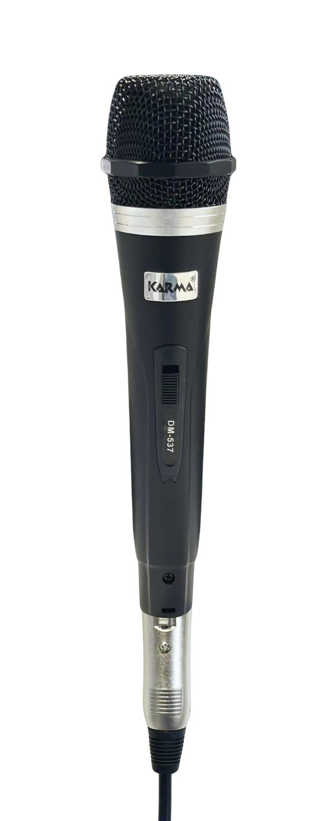Microfono dinamico cavo 4m, jack 6.3mm, connettori metallo - Karma DM 537