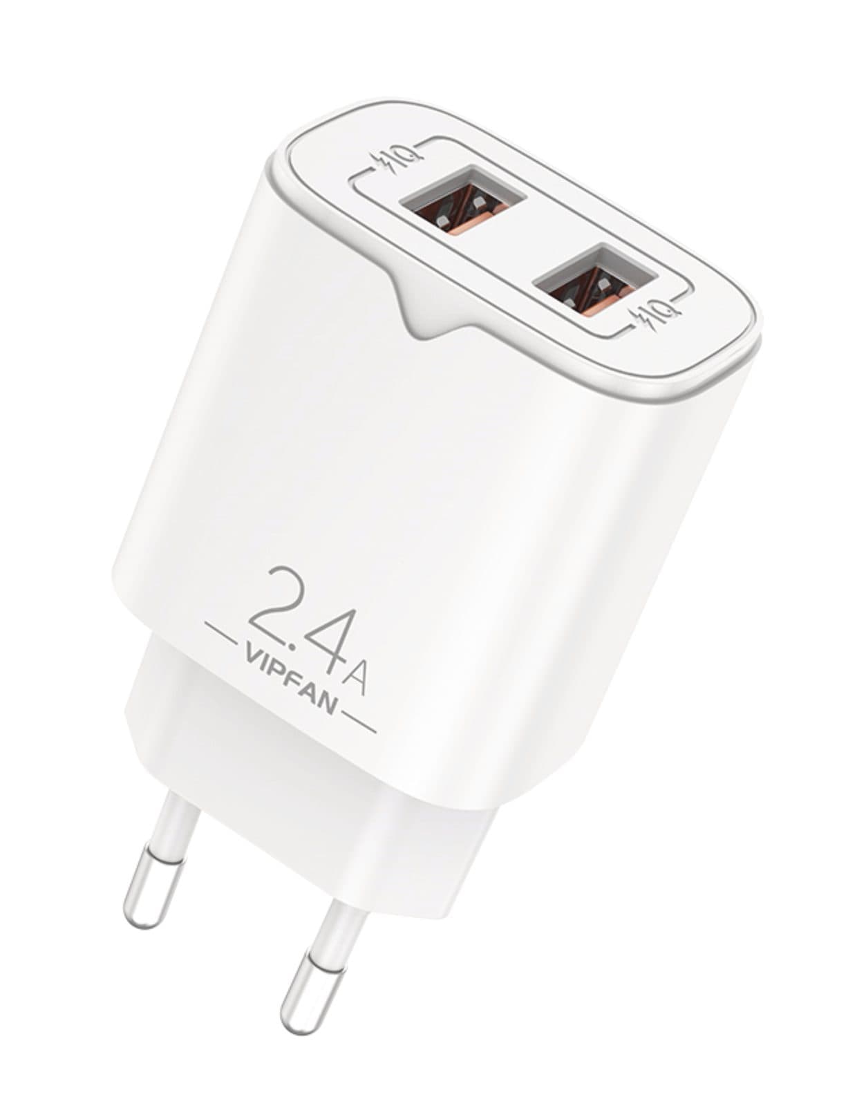 Caricatore 2 x USB - 2.4A Rapido - Vipfan E 05