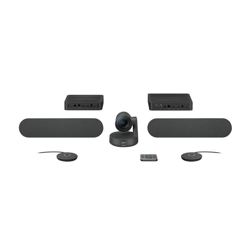 Kit per videoconferenza 4K Ultra HD con zoom digitale 15x - Logitech Rally Plus