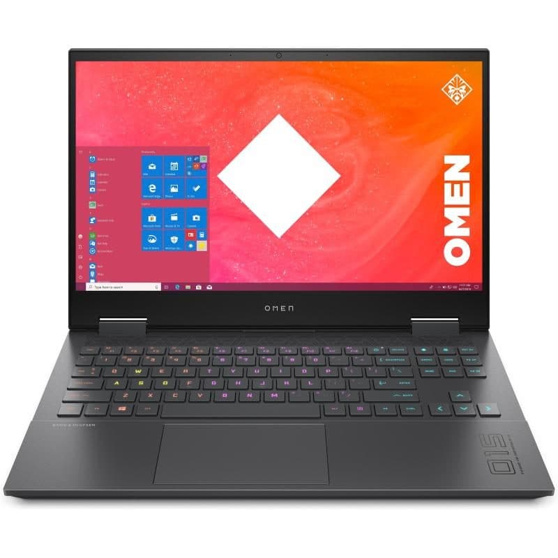 Notebook 15.6 pollici AMD Ryzen 7 5800H 16GB RAM SSD 1.000GB NVMe GeForce RTX 3060 6GB Windows 10 Home - HP Omen 15-EN1039NL