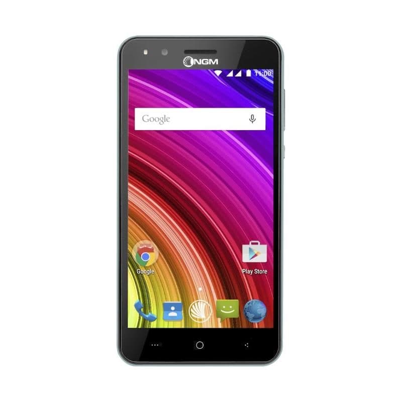 Smartphone dual SIM 5 pollici quad core 16GB RAM 3GB 4G LTE argento con cover a scelta - NGM You Color E505 Plus Special Edition