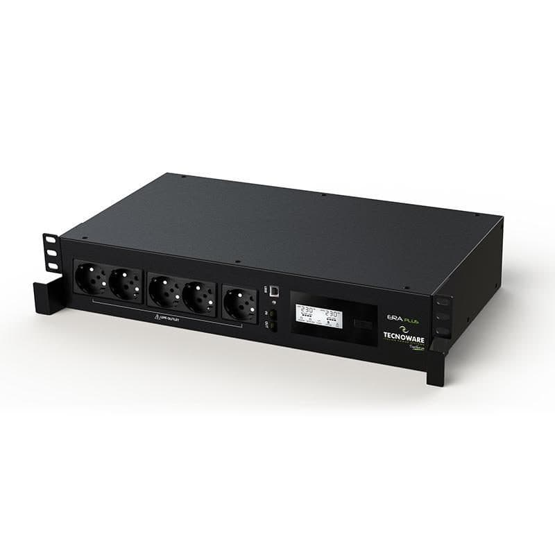 Gruppo di continuità UPS rack mount 1200VA/840W line interactive con stabilizzatore 5 prese AC - Tecnoware Era Plus 1200