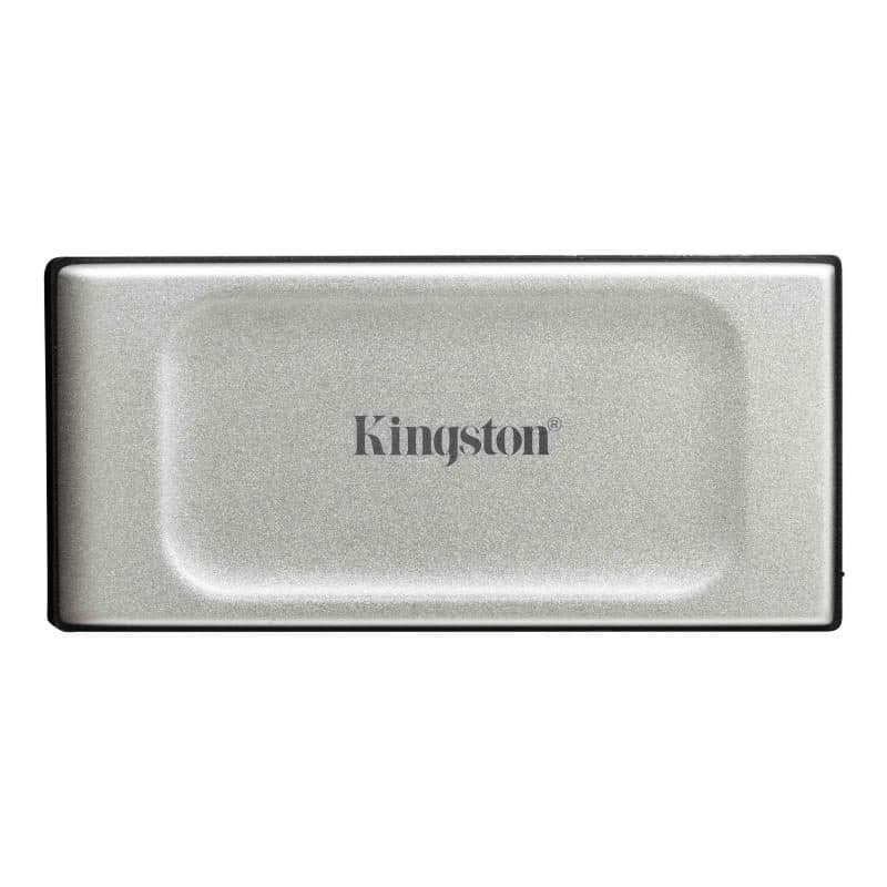 SSD portatile 4000GB USB Type-C 3.2 lettura 2000 MB/s scrittura 2000 MB/s nero/argento - Kingston XS2000