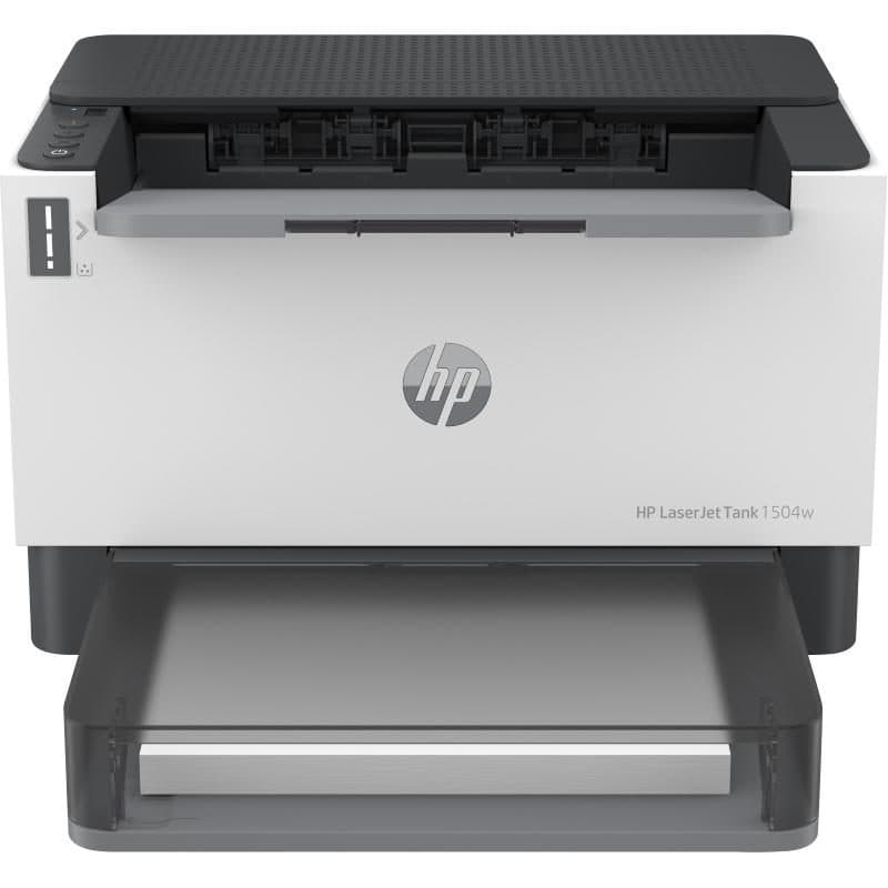 Stampante laser b/n A4 Wi-Fi dual band 150 fogli USB LAN 600x600 dpi 22ppm nero/bianco - HP LaserJet Tank 1504w