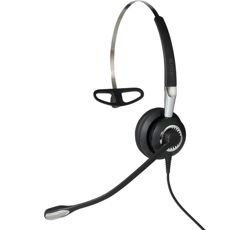 Cuffia mono con microfono a braccetto flex 3-in-1 cavo Kevlar nero - Jabra BIZ 2400 II QD Mono NC