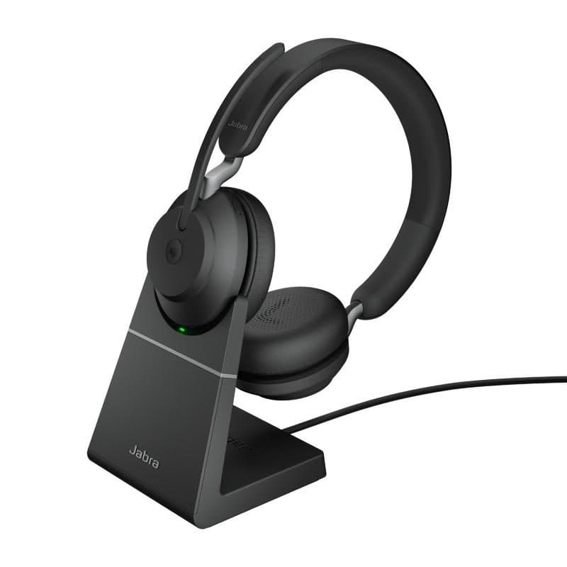Cuffie con microfono wireless MS USB Type-C con base di ricarica nero - Jabra Evolve2 65