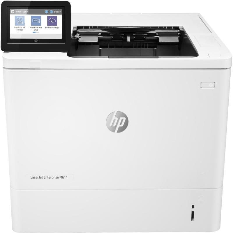 Stampante laser b/n A4 duplex USB 2.0 Gigabit LAN 61ppm 1200 x 1200 dpi - HP LaserJet Enterprise M611dn