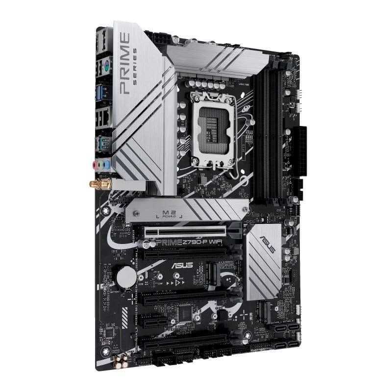 Scheda madre gaming ATX Intel Z790 LGA1700 DDR5 PCIe 5.0 Wi-Fi 6 Ethernet 2.5Gb 3 x M.2 nero - ASUS Prime Z790-P WiFi