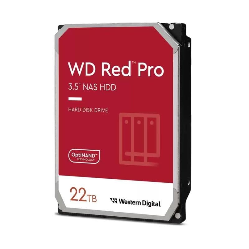 Hard disk interno 3,5 pollici per NAS 22TB 7200 rpm SATA 6 Gb/s CMR cache 512MB - WD Red Pro