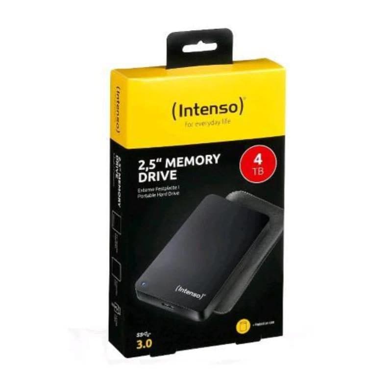 Hard disk esterno portatile 4TB 2,5 pollici USB con custodia nero - Intenso