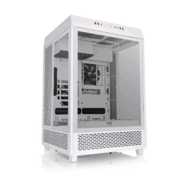 Case midi tower ATX vetro temperato 4 x USB-A 3.0 1 x USB-C 2 ventole 120 mm bianco neve - Thermaltake The Tower 500