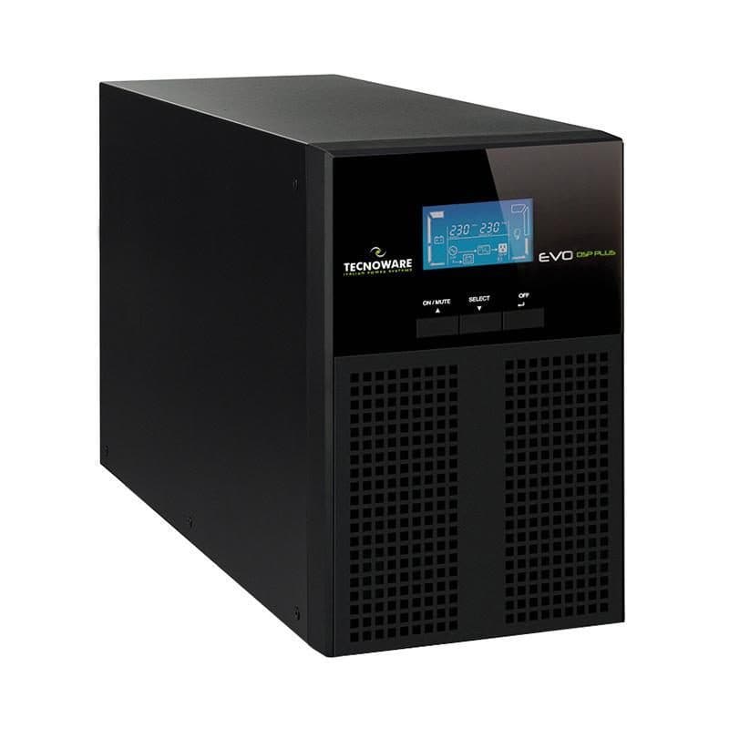 Gruppo di continuità UPS online 1200 VA versione desk con protezione - Tecnoware Evo DSP Plus 1200