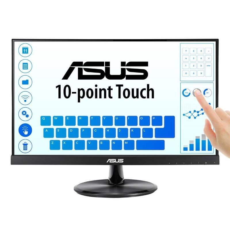 Monitor touch screen 21,5 pollici Full HD IPS 5 ms 1000:1 altoparlanti VGA HDMI nero - ASUS VT229H
