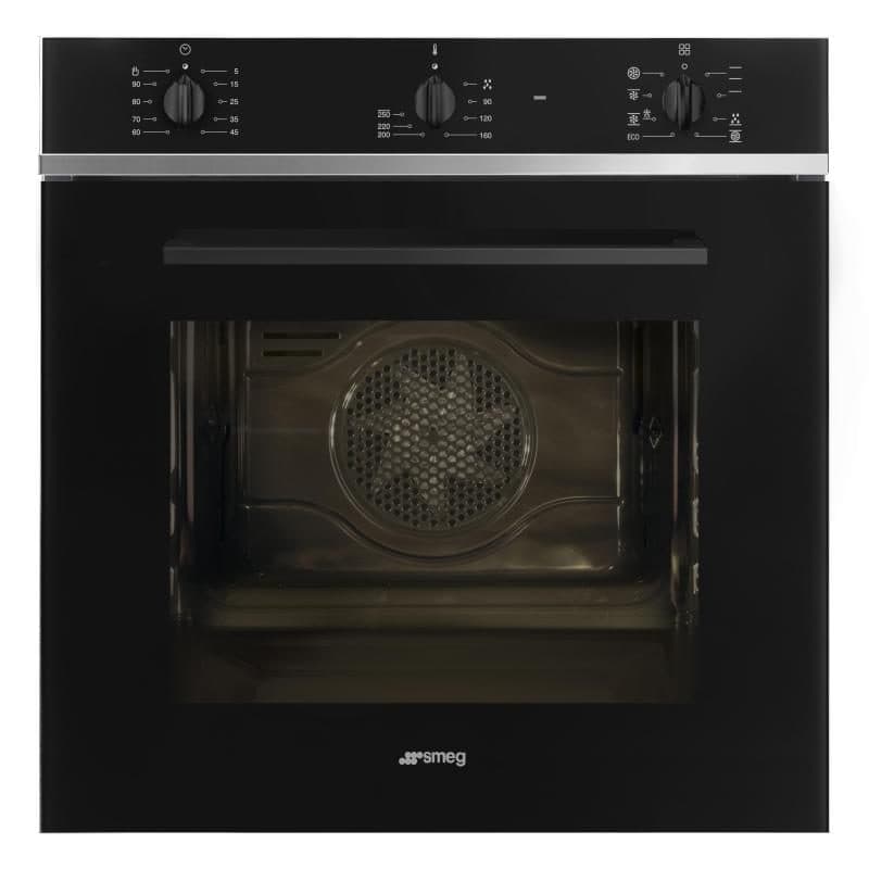 Forno da incasso multifunzione elettrico termoventilato 70 litri nero con pulizia Vapor Clean classe A - Smeg SF64M3TB