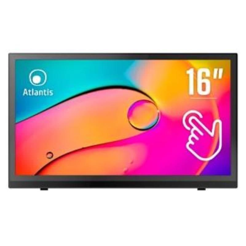 Monitor PC 15,6 pollici 1920x1080 pixel Full HD LED touch screen nero - Atlantis Land A05-T16A-VHM