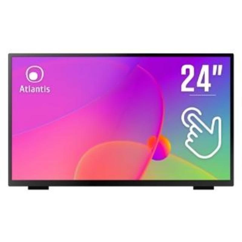 Monitor PC 24 pollici 1920x1080 pixel Full HD LED touch screen nero - Atlantis Land A05-T24A-VHDM