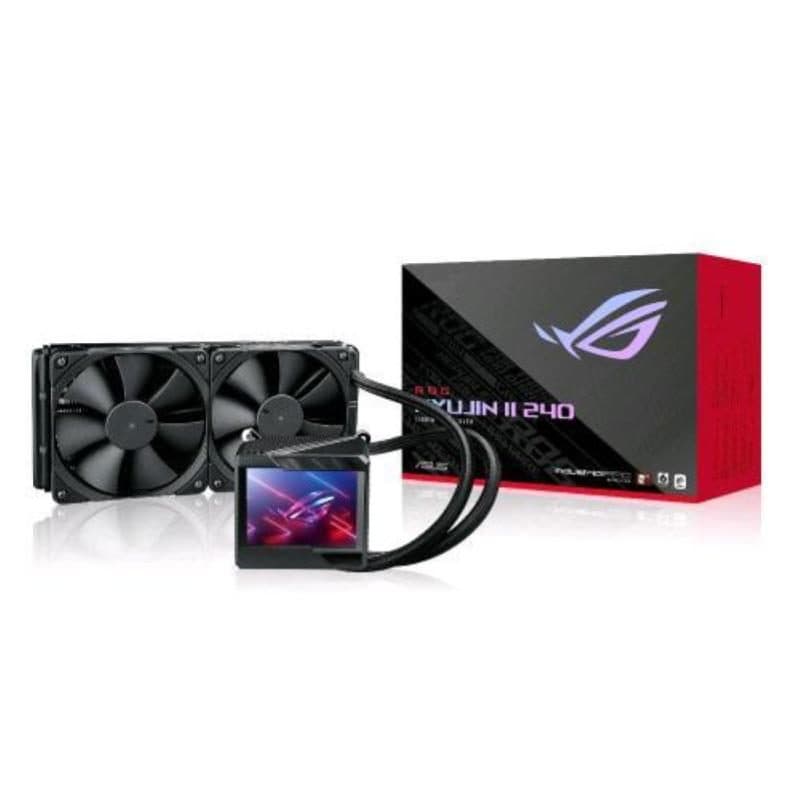Dissipatore a liquido per CPU display LCD a colori da 3,5 LGA 1150-1200 AM4 TR4 nero - ASUS ROG Ryujin 240 II