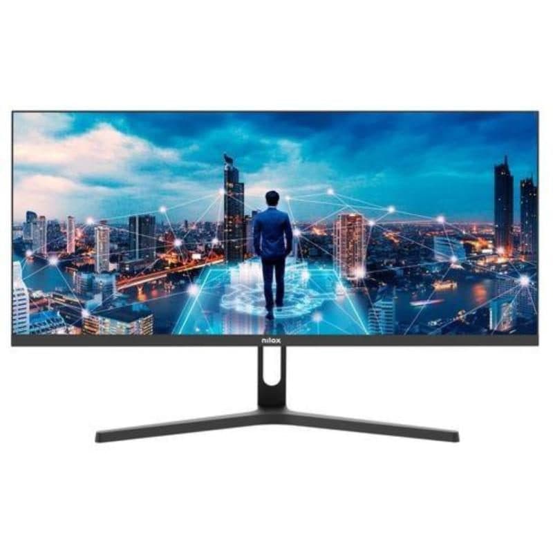 Monitor 29 pollici LED IPS 2K ultrawide 2560 x 1080 21:9 4 ms 75 Hz USB altoparlanti HDMI DisplayPort nero - Nilox NXM29UW01