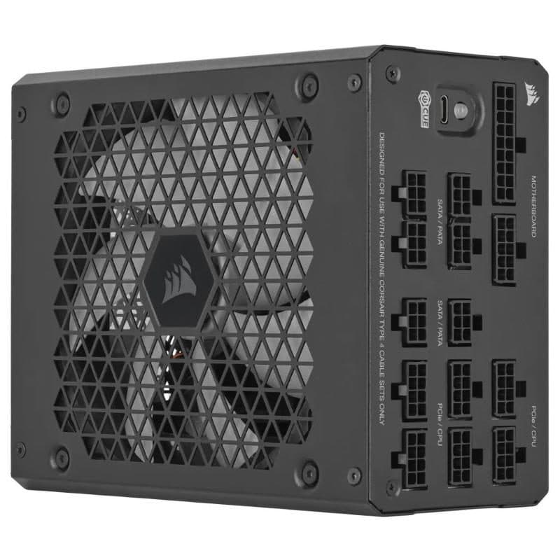 Alimentatore ATX 1.000 W 240 V certificazione 80 Plus Platinum cavi modulari schermati nero - Corsair HX1000i