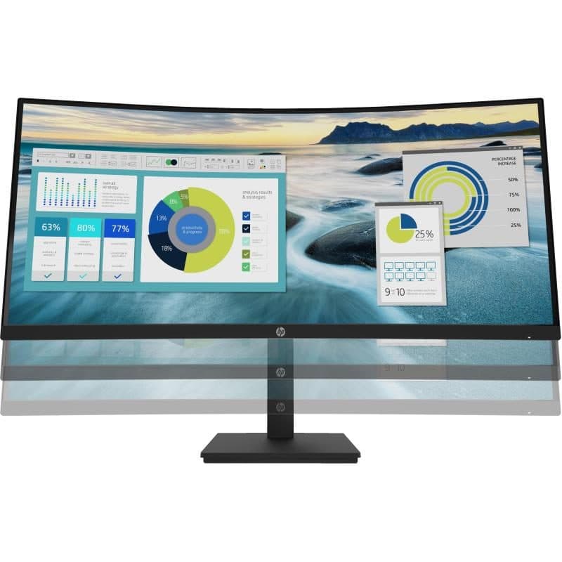 Monitor curvo 34 pollici 3440x1440 pixel Quad HD LED tempo di risposta 5 ms - HP P34hc G4