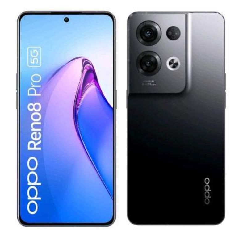Smartphone 5G TIM dual SIM 6,7 pollici octa core 256GB RAM 8GB nero Glazed Black - Oppo Reno 8 Pro