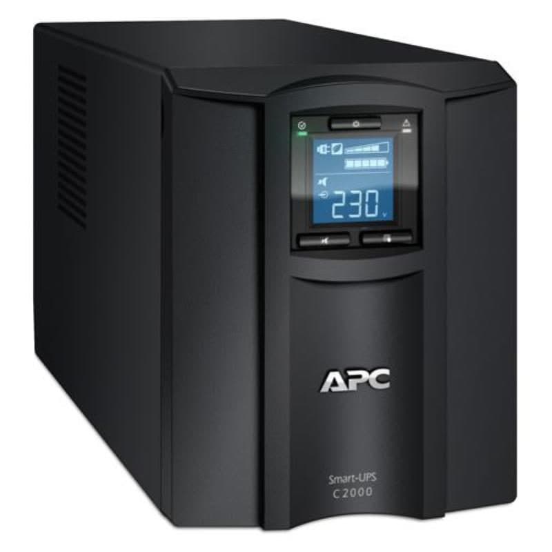 Gruppo di continuità UPS a linea interattiva 2.000 VA 1300 W display LCD 7 prese AC - APC SMC2000I