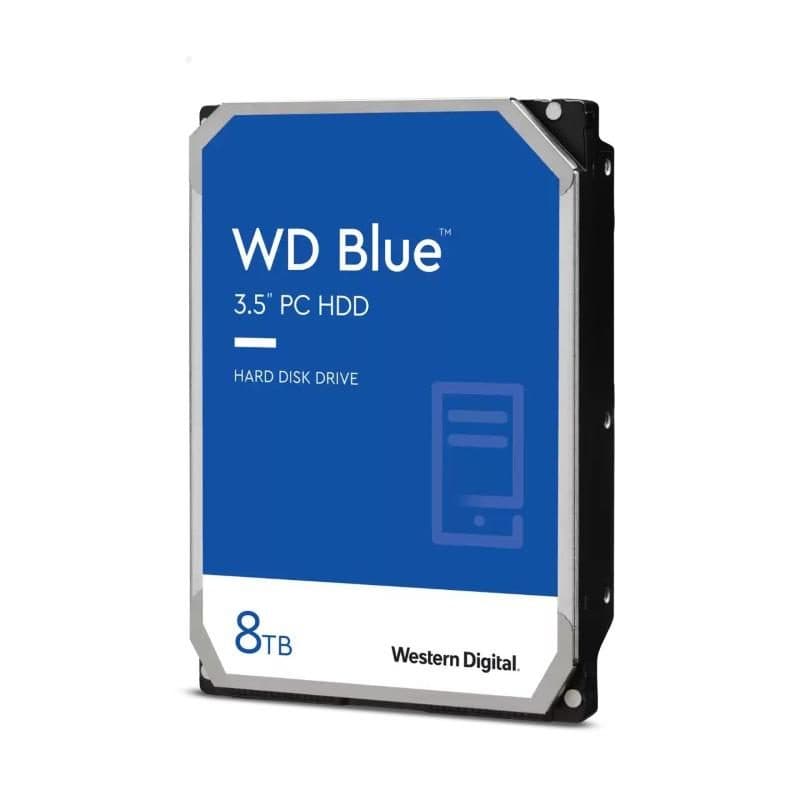 HDD interno 8TB 3,5 pollici SATA 6 Gb/s buffer 256MB 5.640 rpm - Western Digital Blue WD80EAAZ