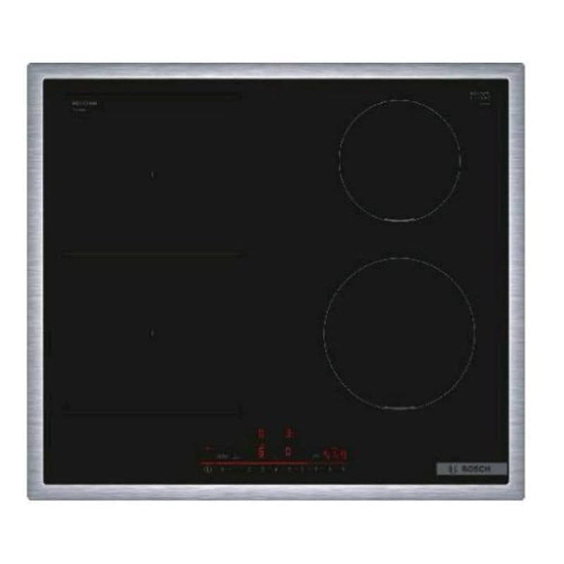 Piano cottura a induzione in vetroceramica 60 cm 1 zona CombInduction 2 standard DirectSelect nero - Bosch Serie 6 PVS645HB1E