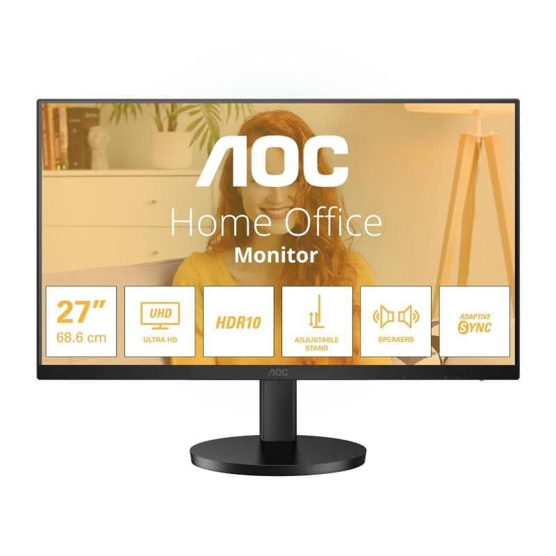 Monitor PC 27 pollici 4K Ultra HD 3840x2160 LED nero - AOC U27B3AF