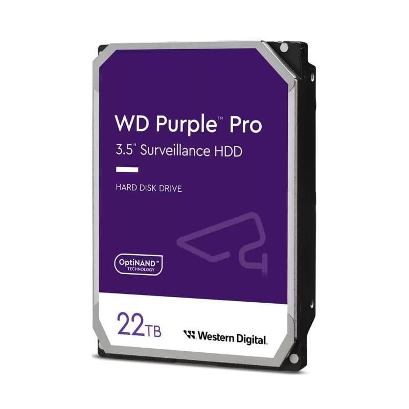 Hard disk interno 22.000 GB SATA III 3.5 pollici 7.200 rpm - Western Digital WD Purple Pro