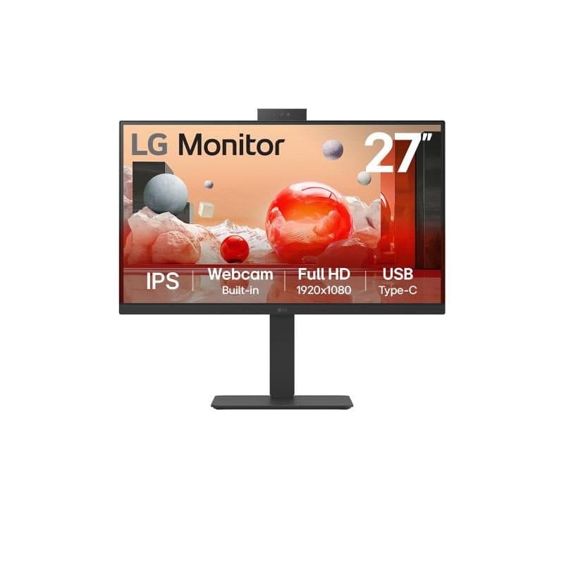 Monitor 27 pollici LED IPS Full HD 100Hz 5ms con webcam, pivot e USB-C dock - LG 27BA850