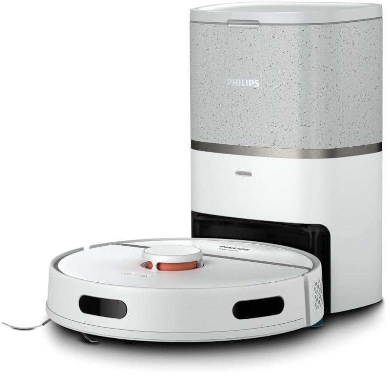 Robot aspirapolvere e lavapavimenti 4000 Pa con stazione di svuotamento bianco - Philips HomeRun 3000 Series XU3110 Aqua