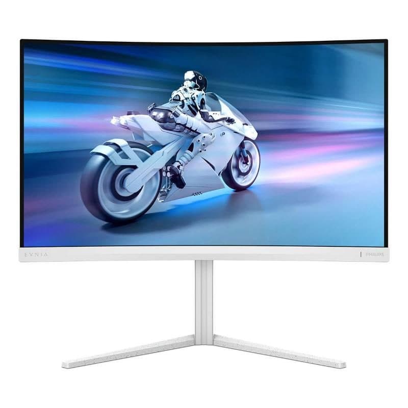 Monitor gaming curvo Full HD 27 pollici 180Hz 1 ms GtG FreeSync Premium 1920x1080 bianco - Philips Evnia 27M2C5201L