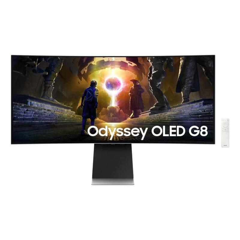 Monitor gaming OLED curvo 1800R 34 pollici WQHD 3440x1440 21:9 175Hz HDR10 - Samsung Odyssey OLED G8 S34DG850