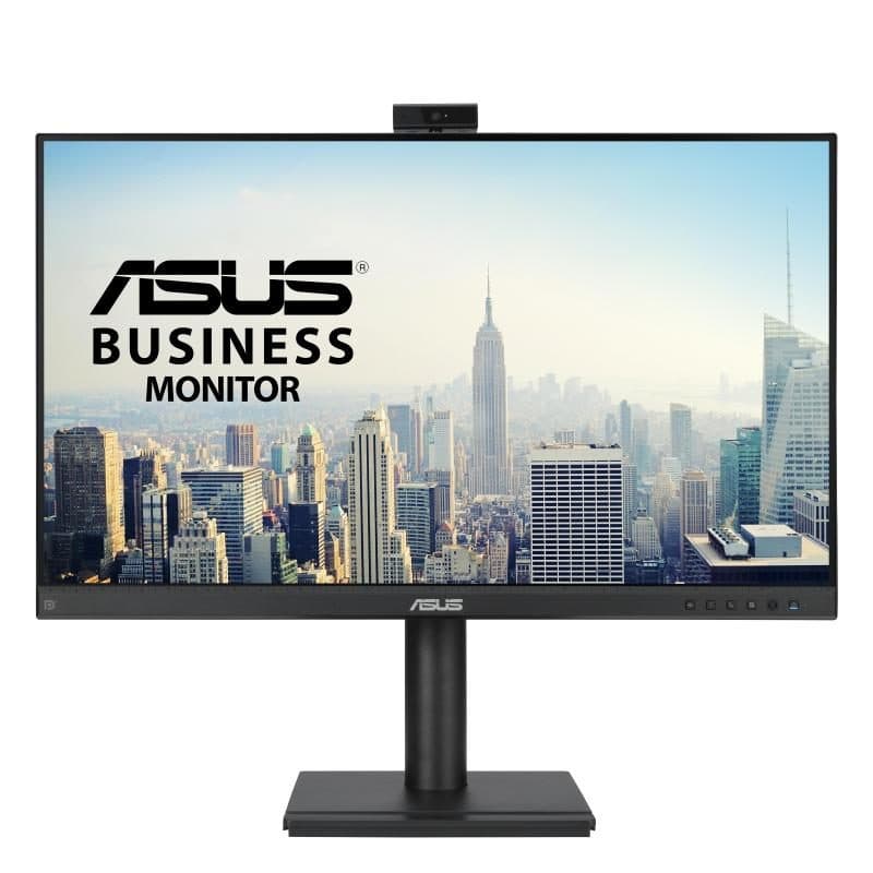 Monitor 27 pollici Full HD IPS pivot con webcam FHD, microfono e speaker integrati, bassa luce blu, nero - ASUS BE279QFK