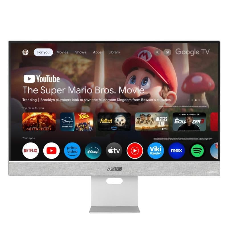 Monitor smart UHD 27 pollici Google TV con altoparlanti - ASUS ZenScreen MS27UC