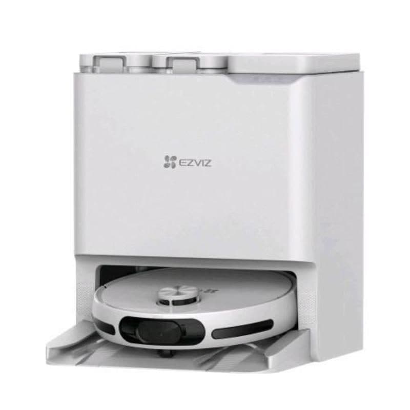 Robot aspirapolvere lavapavimenti Wi-Fi 7200 Pa con base di ricarica e svuotamento fino a 300 mq bianco - Ezviz RS20 Pro