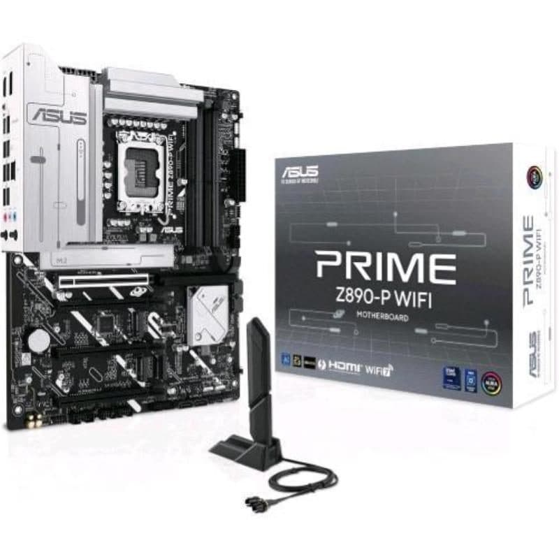 Scheda madre Intel Z890 ATX DDR5 PCIe 5.0 USB-C Thunderbolt 4 Wi-Fi 7 - ASUS Prime Z890-P WiFi