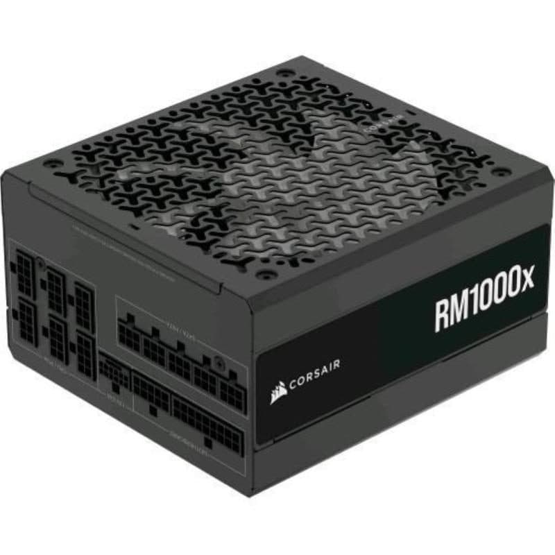 Alimentatore 1.000 W ATX 3.1 80 Plus Gold Cybenetics Gold completamente modulare a basso rumore nero - Corsair RM1000x