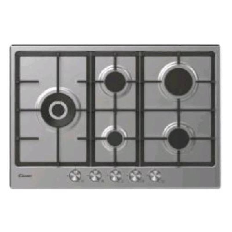Piano cottura a gas 5 fuochi con piano in acciaio - Candy CHG7WL4WTX