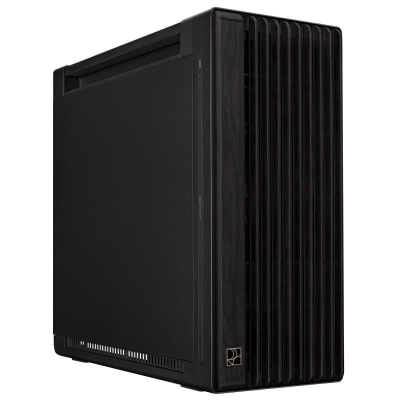 Case gaming E-ATX in metallo con ventole da 140 mm e 200 mm, supporto dissipatore 420 mm, nero - ASUS ProArt PA602 Wood PWM