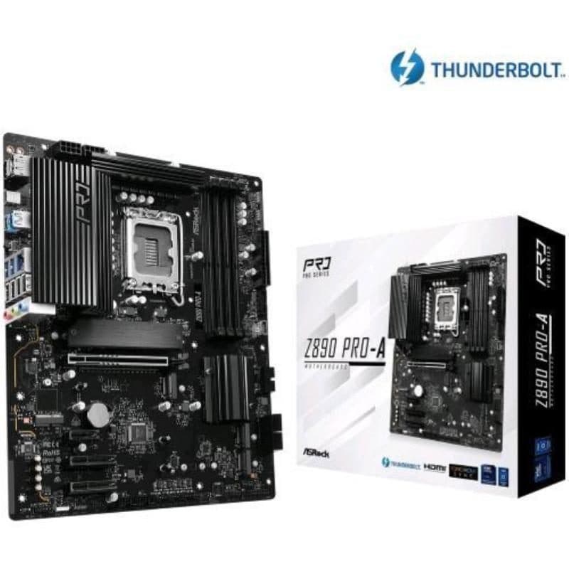 Scheda madre Intel Z890 socket LGA 1851 ATX DDR5 PCIe 5.0 - ASRock Z890 Pro-A