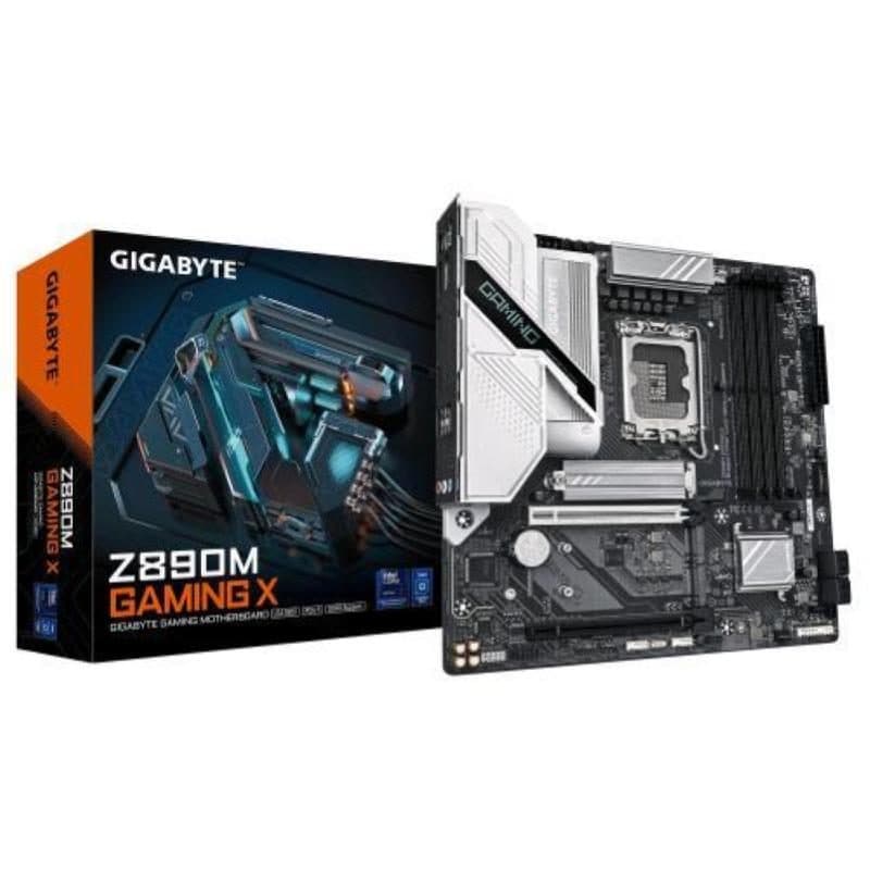 Scheda madre per CPU Intel Core Ultra (serie 2) VRM 8+1+2 fasi DDR5 fino a 8800MHz LAN 2.5GbE - Gigabyte Z890M Gaming X