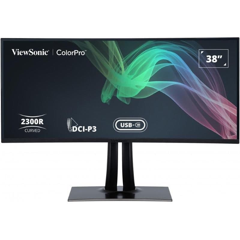 Monitor 38 pollici IPS QHD 21:9 calibrazione hardware HDMI DisplayPort mDP USB - ViewSonic