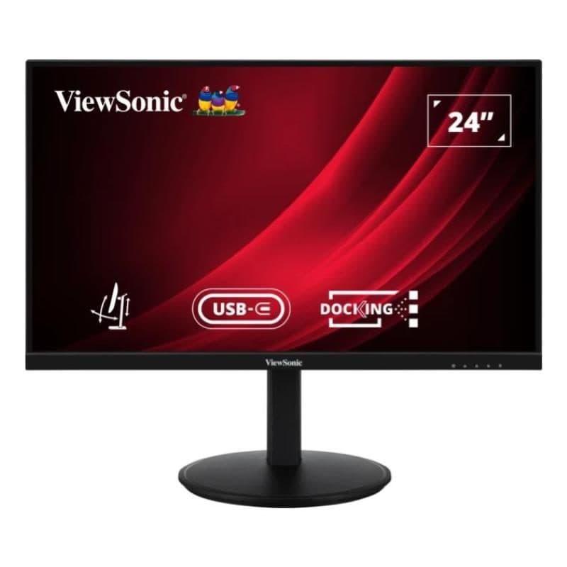 Monitor 24 pollici IPS Full HD HDMI DisplayPort USB-C 3 USB tilt pivot hub docking RJ45 - ViewSonic