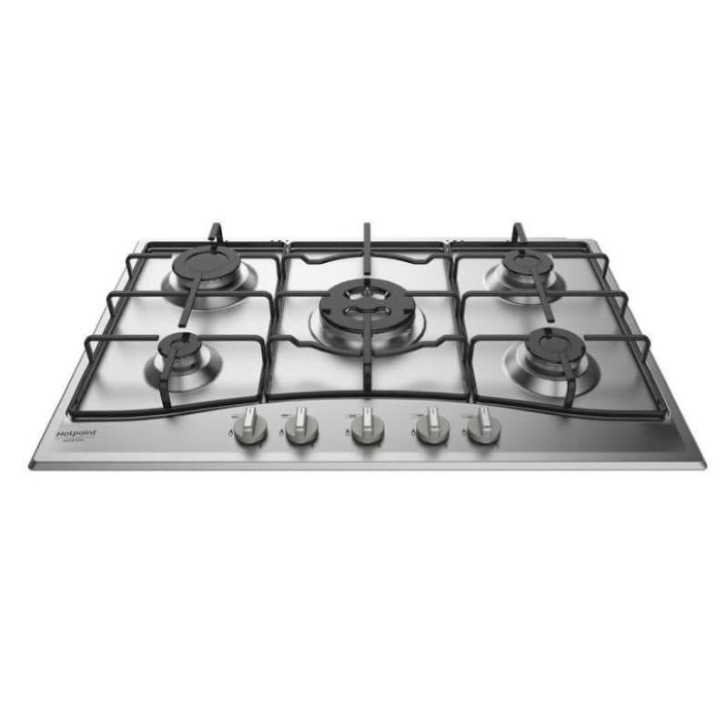 Piano cottura a gas 75 cm con griglie smaltate - Hotpoint PCN 752 T/IX/HAR